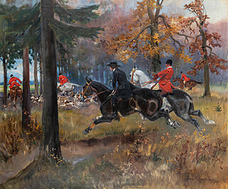 Polowanie par force, 1925 r.