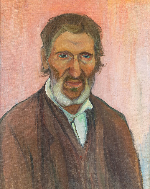 Portret mężczyzny na różowym tle, ok. 1899 r.