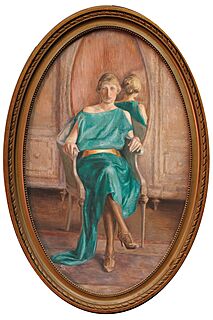 DAMA W ZIELONEJ SUKNI, ok. 1925
