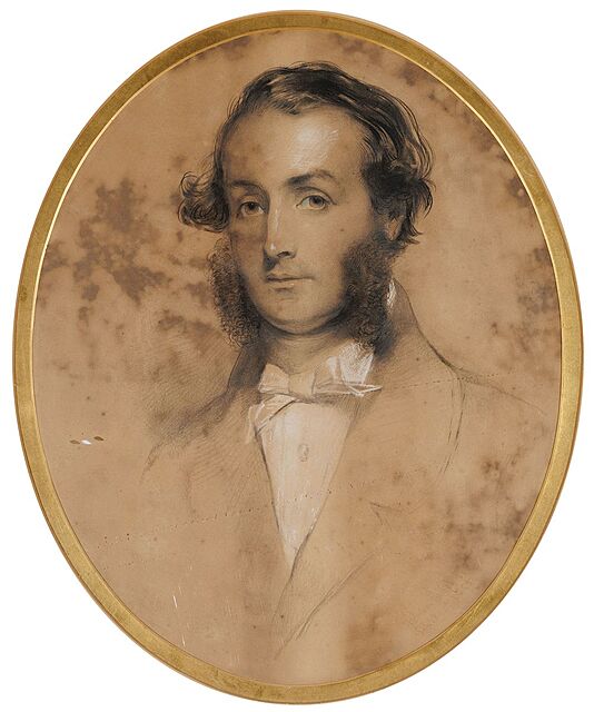 PORTRET MALARZA JAMESA SANTA, 1855