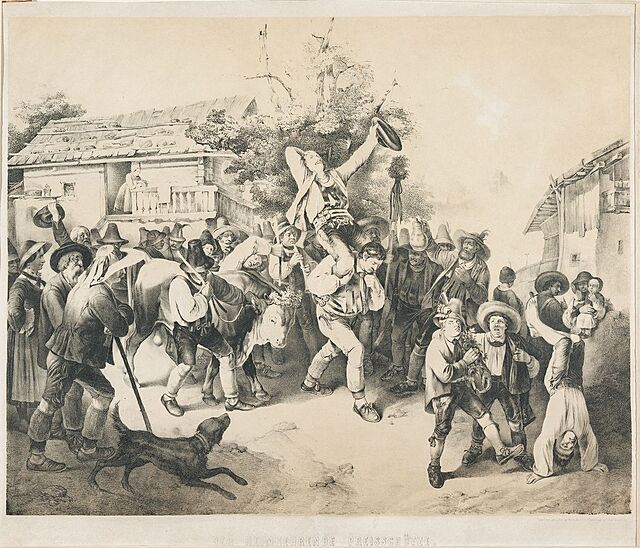 POWRÓT ZWYCIĘSKIEGO STRZELCA, ok. 1850