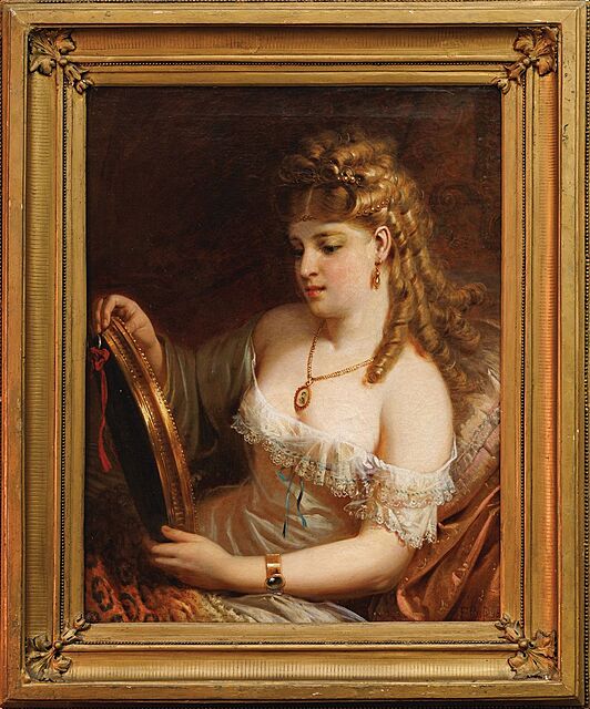 DZIEWCZYNA Z MEDALIONEM, 1870