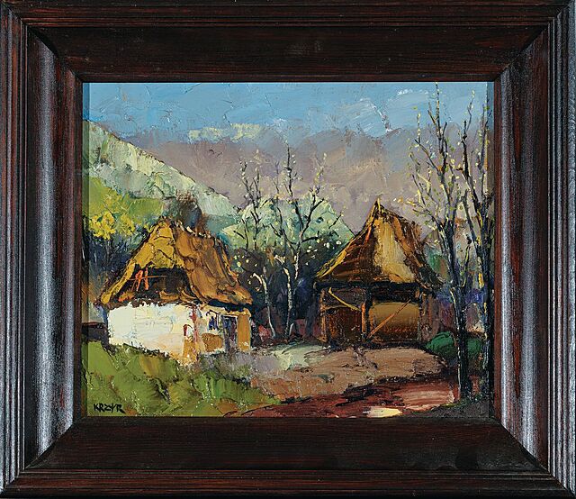 PEJZAŻ Z CHATĄ I BROGIEM, 1994