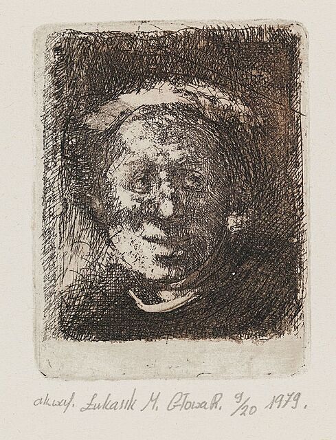 GŁOWA REMBRANDTA, 1979
