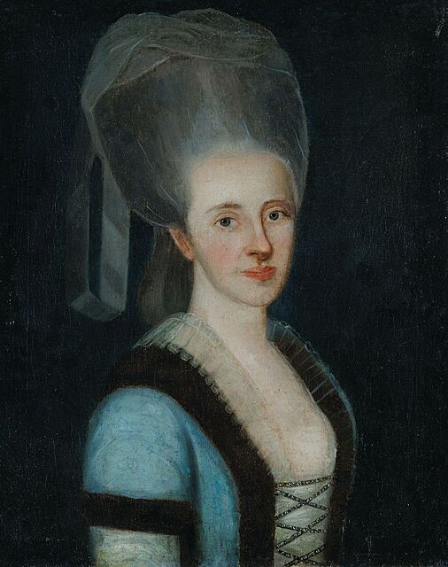 PORTRET SZLACHCIANKI Z OKOLIC TROK, ok. 1780