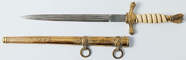 KORDZIK OFICERSKI KRIEGSMARINE wz. 1938, Niemcy, Solingen, Clemen & Jung