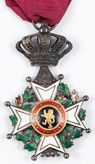 ORDER LEOPOLDA, KRZYŻ KAWALERSKI, CYWILNY, Belgia, po 1880