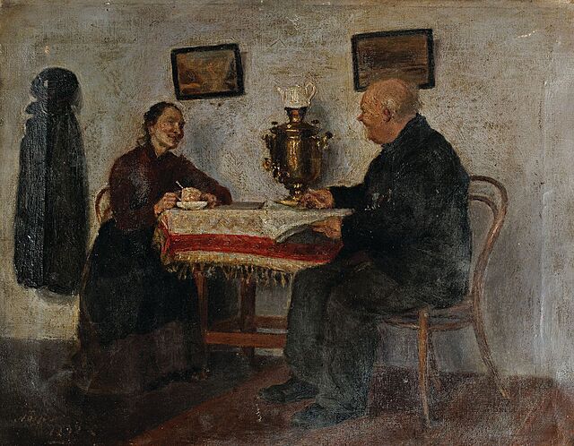 PRZY SAMOWARZE, 1892