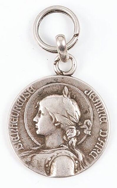 MEDALIK Z JOANNĄ DARC, Francja, 1902