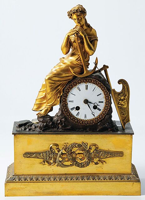 ZEGAR Z AMFITRYTĄ, Francja, ok. 1840