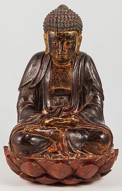 BUDDA NA LOTOSOWYM TRONIE, Chiny, XX w.