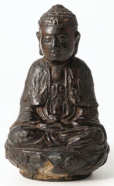 BUDDA NA LOTOSOWYM TRONIE, Chiny, XIX - XX w.