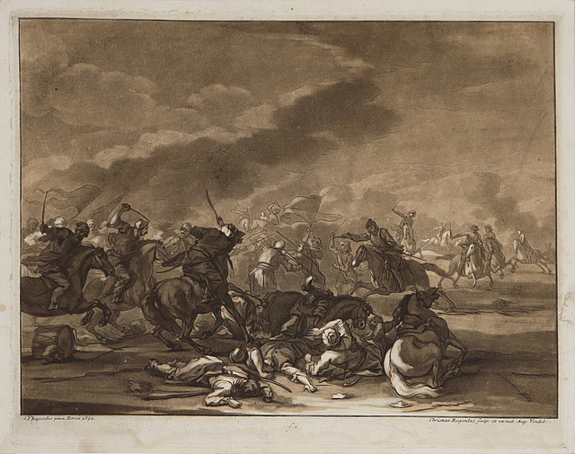 Walka z Turkami podczas Odsieczy Wiedeńskiej, 1694