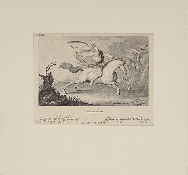 Symbol uciekającego czasu, (tyt.oryg.: „Nunquam redibit” czyli „Czas nigdy nie wróci”), ok. 1770