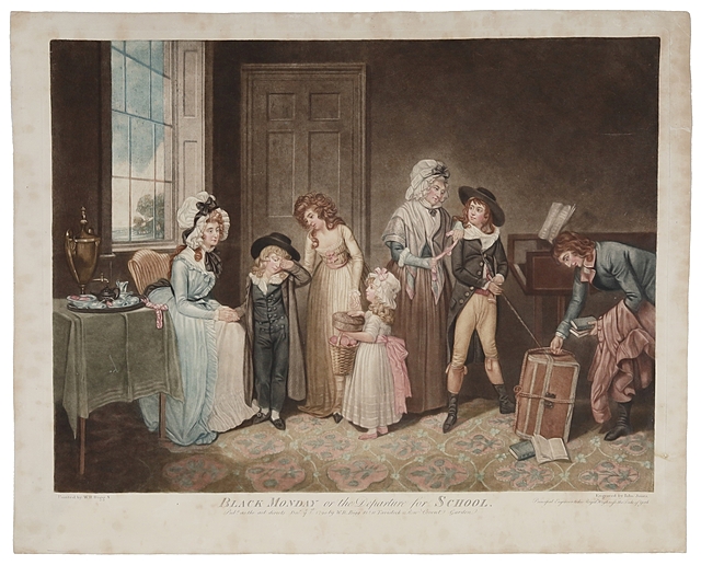 Czarny poniedziałek czyli wyjazd do szkoły (tyt.oryg. „Black Monday or the Departure for School”, 1790