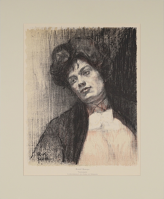 Zamyślona Wenecjanka, (tyt.oryg.: „Venetianerin”), 1900