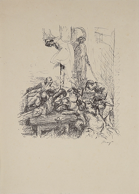 Libacja w piwnicy Auerbacha wg Fausta Goethego, 1926