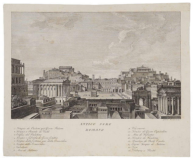 Forum Romanum w Rzymie, ok. 1818