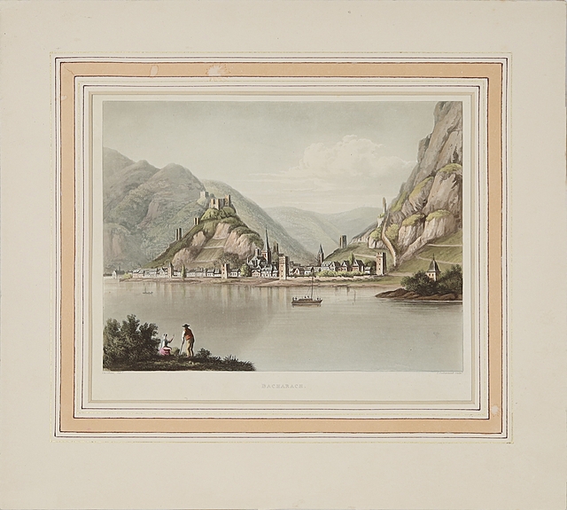 Widok na miasteczko Bacharach nad Renem, 1818