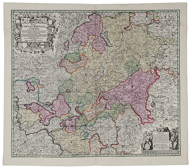 [Nadrenia] Mappa Circuli Rhenani, ok. 1730