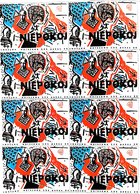 Zestaw naklejek "Niepokój", 1998