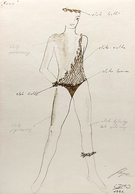 Faun (szkic kostiumu scenicznego)