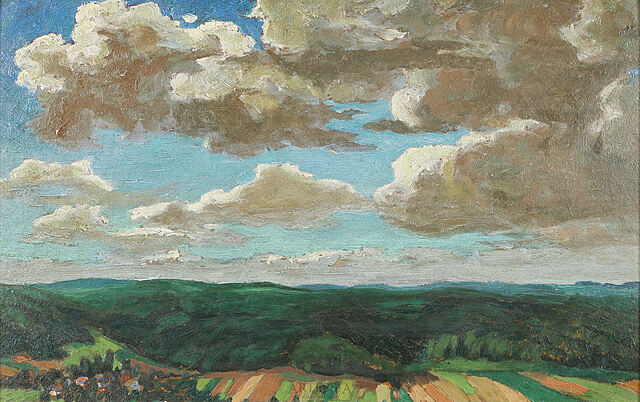 Pejzaż z chmurami, 1929