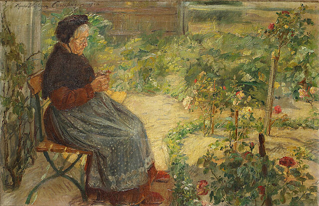 Odpoczynek w ogrodzie, 1910