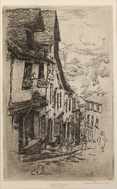Ulica Jerzual w Dinan, 1906