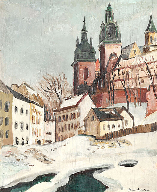 Wawel w zimie