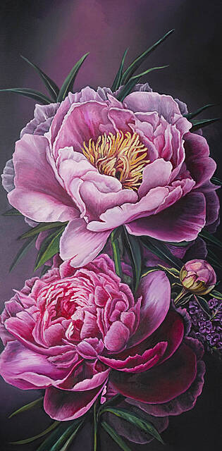 Peonie z cyklu Portrety kwiatów, 2026