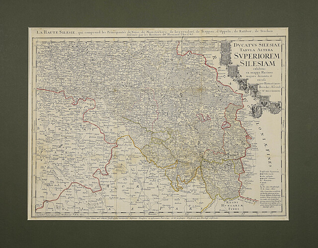 Mapa Górnego Śląska 