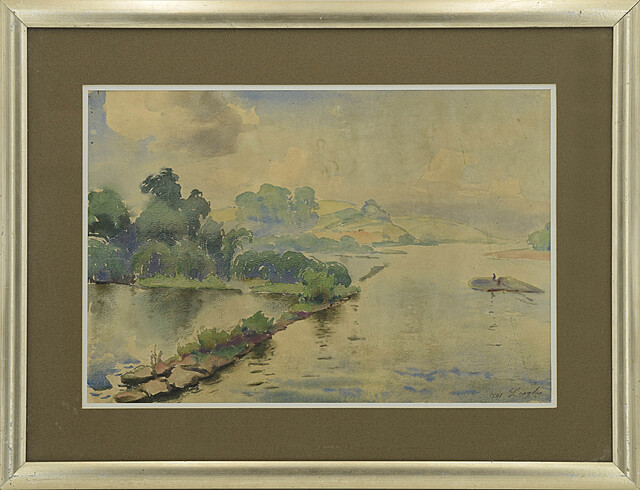Pejzaż z rzeką, 1941