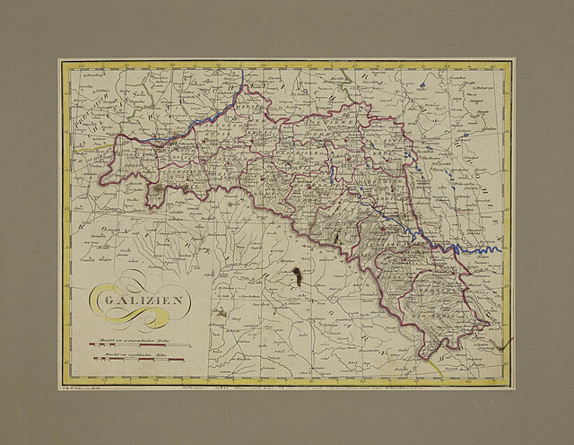 Galizien - Mapa Galicji i Lodomerii