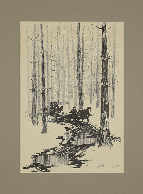 Przez las, 1953