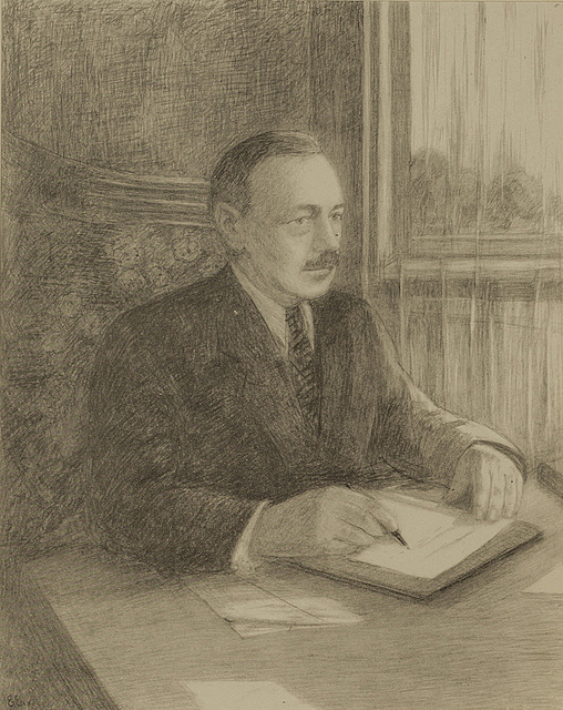 Bolesław Bierut przy pracy, 1952
