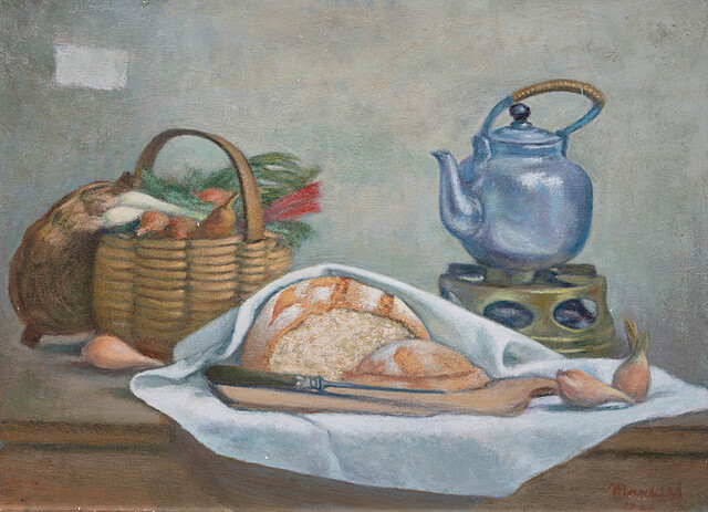 Martwa natura z chlebem, 1960 r.