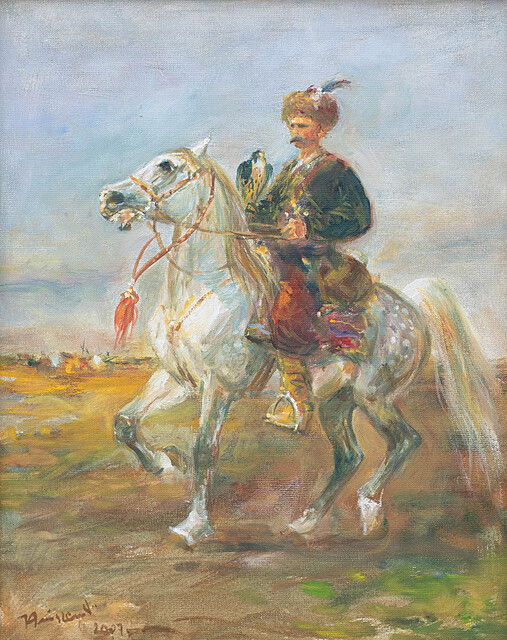 Hetman na koniu z sokołem, 2007 r