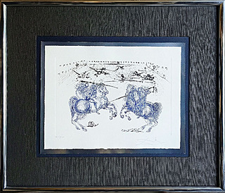 Combat de Cavaliers (Bleu Cavaliers) z cyklu La Vie est un Songe (Życie jest snem), 1971