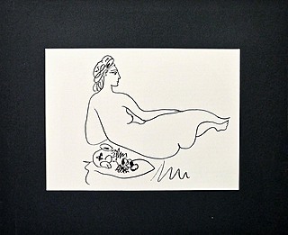 Z cyklu „Le Déjeuner sur l’herbe” ( Obiady na trawie), Wariacje na temat „Śniadanie na trawie” E. Maneta, 1962