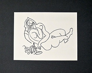 Z cyklu „Le Déjeuner sur l’herbe” ( Obiady na trawie), Wariacje na temat „Śniadanie na trawie” E. Maneta, 1962