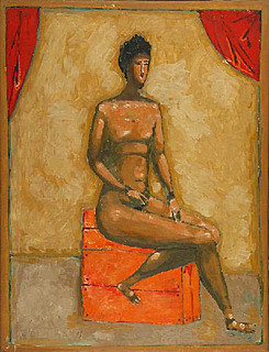Akt siedzący, 1958