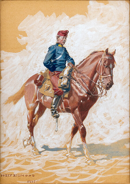 Żołnierz na koniu, 1896