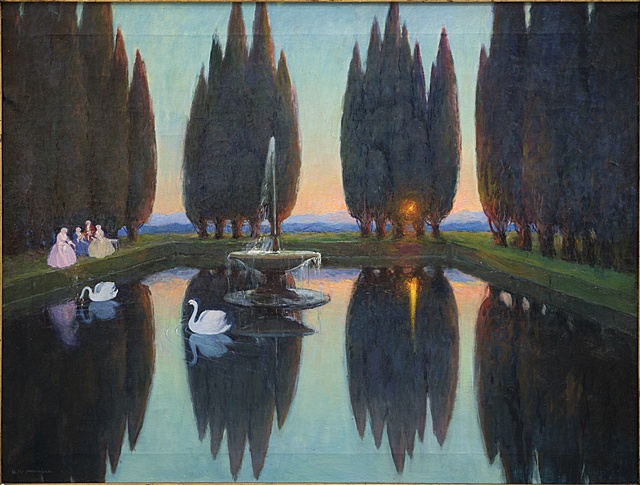 O zmierzchu (ogrody Villa D’este), ok. 1914