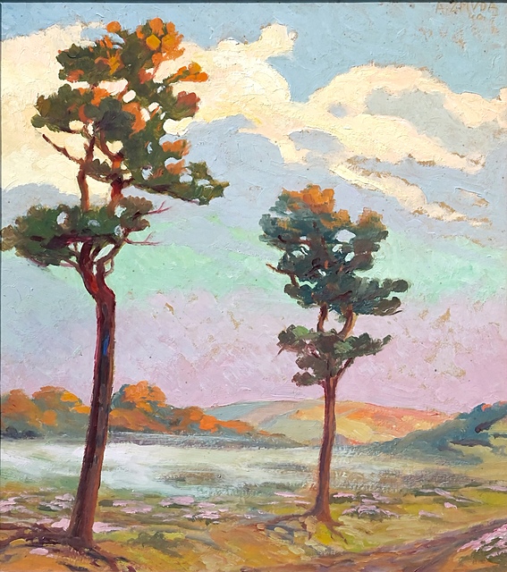 Pejzaż z drzewami, 1940