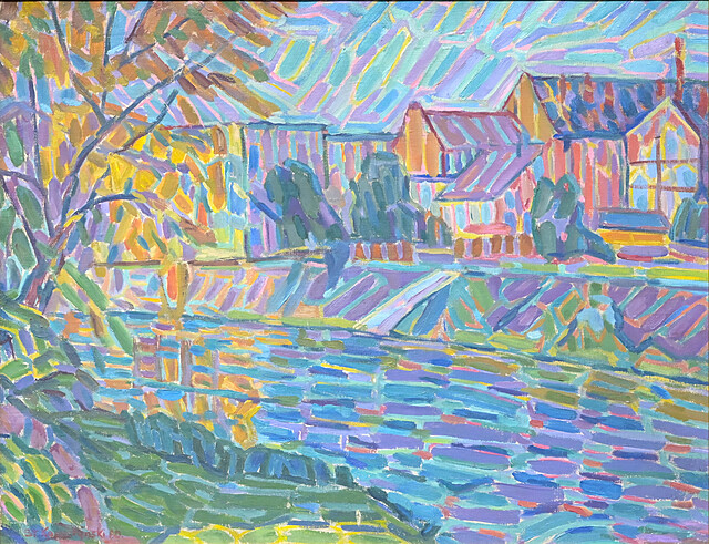 Widok na Odrę we Wrocławiu, 1960