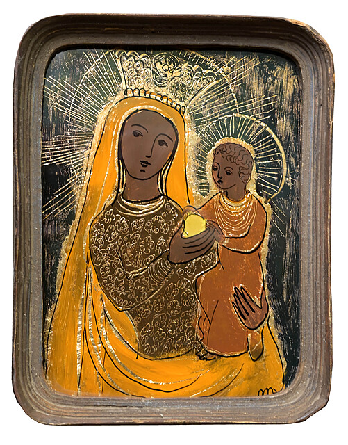 Miniatura Madonna z jabłuszkiem, 1962