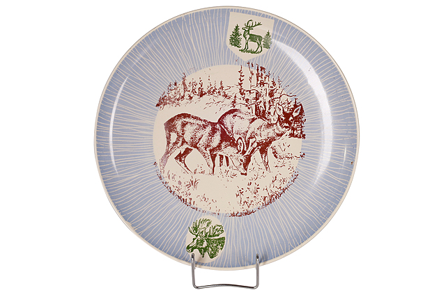 Talerz z sarnami, Zakłady Porcelany i Porcelitu Stołowego "Chodzież"
