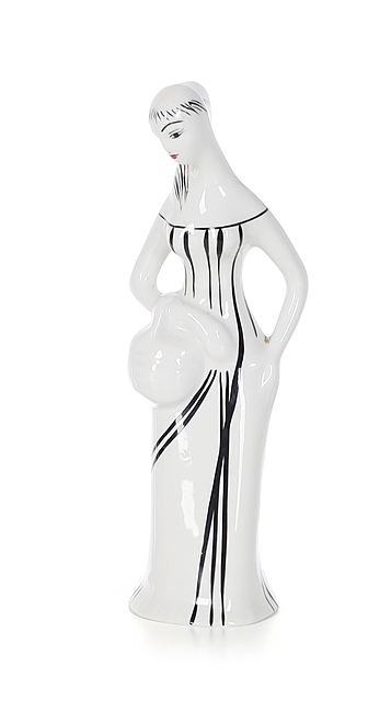 Figurka "Dama z koszem" / "Grzybiarka", ZPS "Ćmielów"