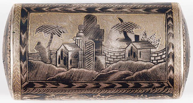 TABAKIERKA Z TRZEMA KOBIETAMI, Rosja, Moskwa, Iwan Kałtykow, 1828